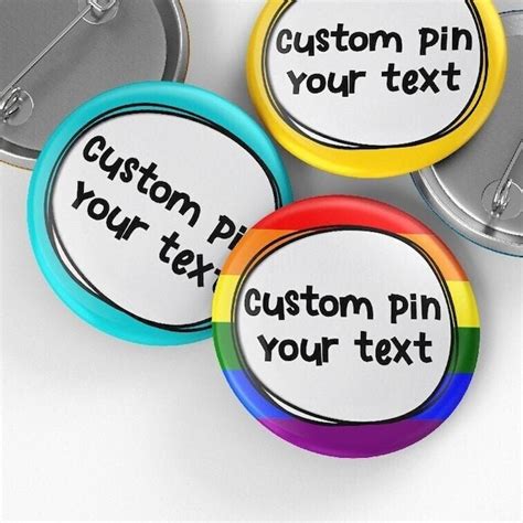 Custom Pin Badge Etsy Uk