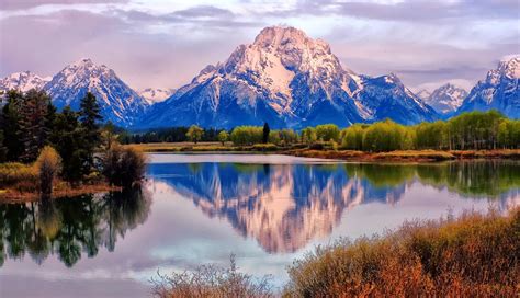 1336x768 Resolution Beautiful Landscape View Of Snow Covered Mountains