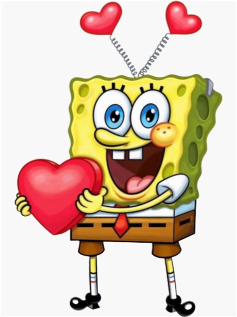 Spongebob Love Sticker By Dreamality1 Redbubble