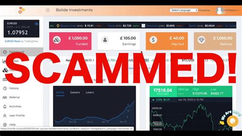 The biggest security concern for many people when it comes to bitcoin investing — like any other digital activity — is the risk of hacking. Bolide Investment | ROI Low Risk | Crypto Forex Scam 2020 ...