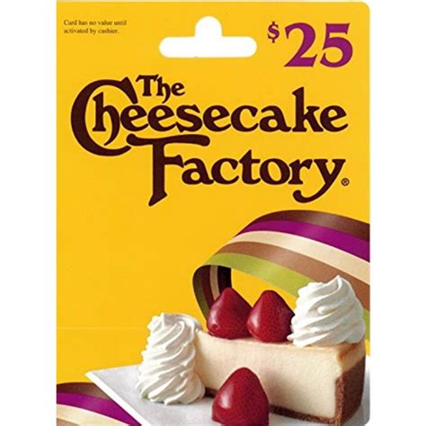 The Cheesecake Factory T Card 25 Recognized Nationwide