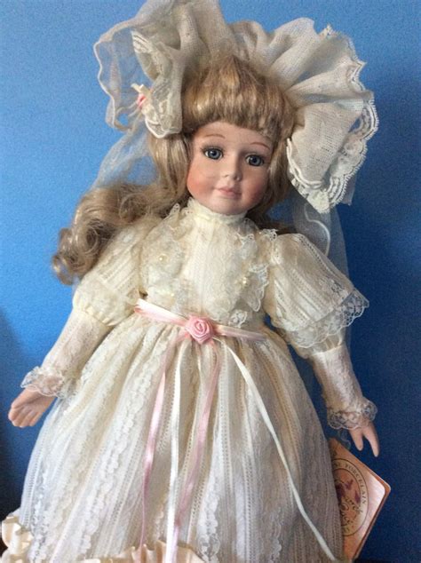 Collectible Wedding Doll With Stand Vintage Porcelain Etsy