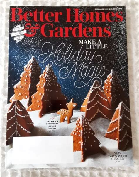 Better Homes Gardens Magazine December 2021 Magic Gingerbread Cookie