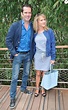 Christian Vadim et sa femme Julia Livage à Roland Garros à Paris, le 3 ...