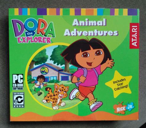 Dora The Explorer Atari Pc Cd Rom Animal Adventures Game Ebay