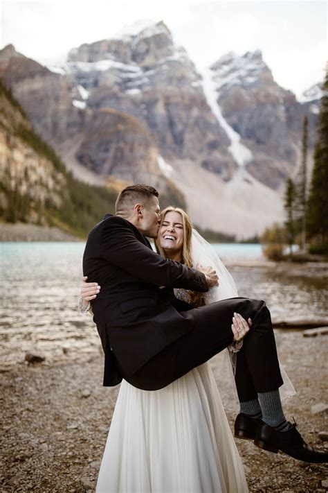 Moraine Lake Wedding Photos Film And Forest Adventure Elopements