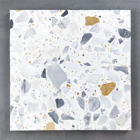 Terrazzo Birmingham Tile Is Unique With A Big Light Grey Chips Blended