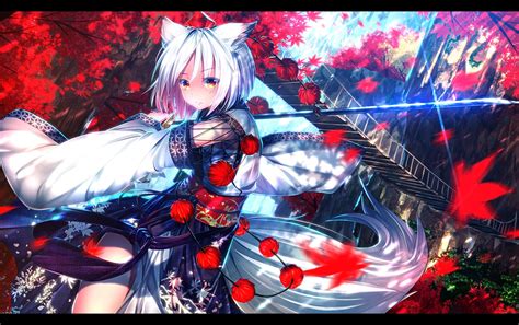 Anime Wolf Girl With Sword