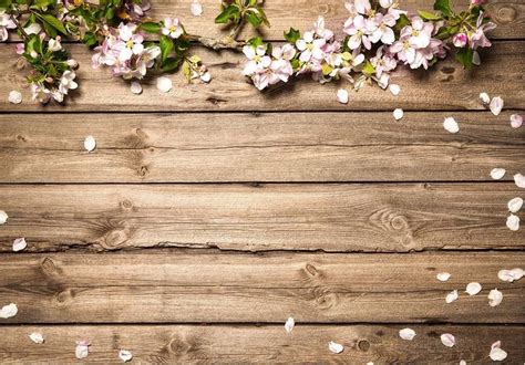 Custom Flowers Backdrop For Photography Wood Texture Photo Etsy