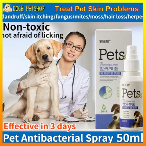 Dogepet Skin Treatment For Dogs Pet Anti Fungal Spray Dog Skin Disease