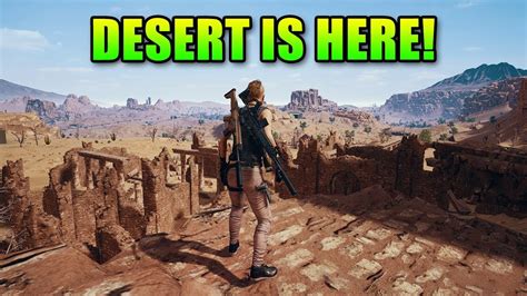 Desert Map First Impression New Guns Playerunknowns Battlegrounds