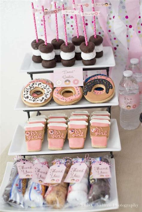 Donuts Baby Shower Party Ideas Photo 17 Of 33 Donut Themed Birthday