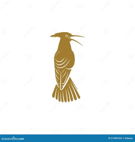 Eurasian Hoopoe Bird Vector Illustration Eurasian Hoopoe Bird Logo