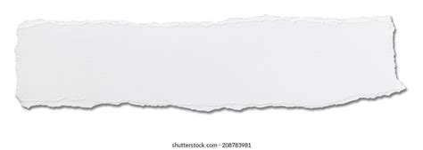 Close White Ripped Piece Paper On Stock Photo 214012465 Shutterstock