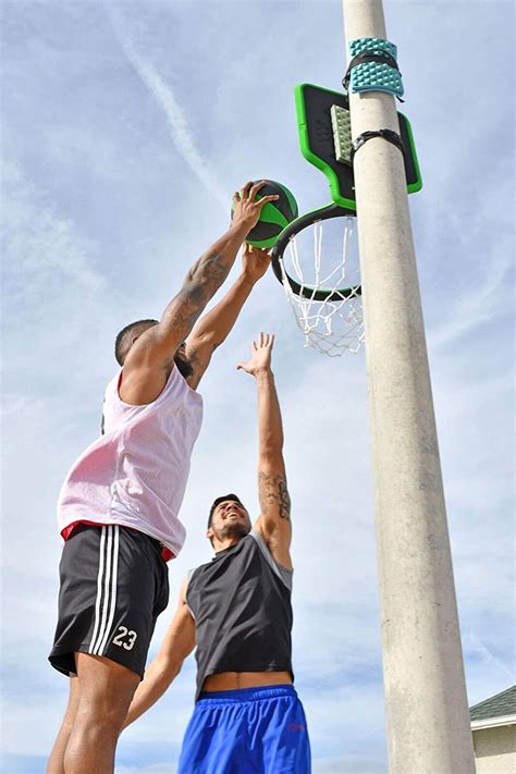 The swish of silk — шуршание шёлка. Play Ball Anywhere with the Swish Portable Basketball Hoop