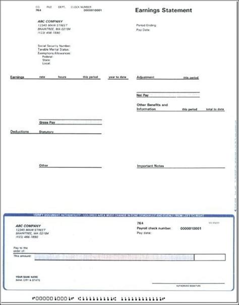 Free Fillable Pay Stub Form Adp Pay Stub Template Download