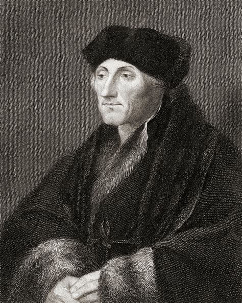 Desiderius Erasmus 1469 1536 Dutch Humanist And Theologian Drawing By