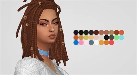 Sims 4 Cc Finds — Cakenoodles Ncypooh Braids Maxis Match Recolor