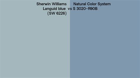 Sherwin Williams Languid Blue Sw 6226 Vs Natural Color System S 3020
