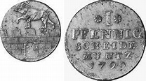 1 Pfennig 1797 Anhalt-Bernburg (1603 - 1863) Copper Alexius Frederick ...