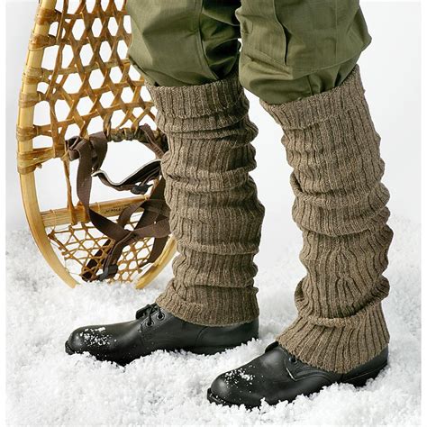 Swedish Military Surplus Wool Leg Warmers 2 Pairs New 152173 Socks