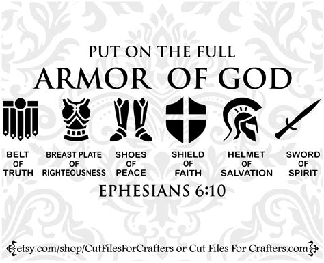 Armor Of God Svg Belt Of Truth Svg Sword Of The Spirit Svg Etsy
