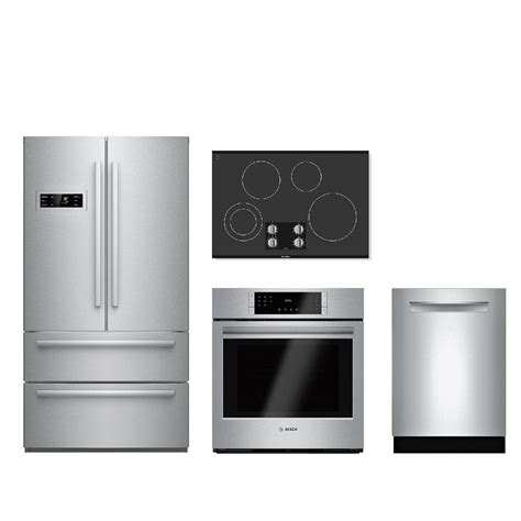 Bosch 4 Piece Kitchen Package Stainless Steel With A Built In