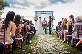 Aisle Shot of Outdoor Wedding Ceremony