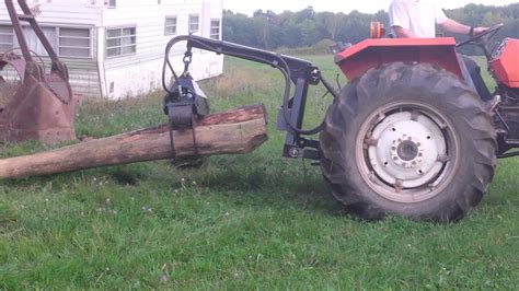 3 Point Tractor Skidsteer Log Grapple Youtube