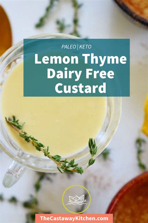 I never knew gluten and dairy free tasted so good! 4 of 10 Lemon Thyme Custard | Recipe | Dairy free, Dairy free ...