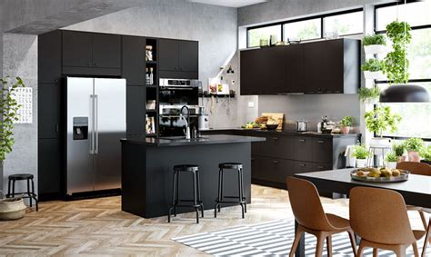 The design of the kitchen cabinet must be in accordance with the type of house itself, because each type or model of cabinets plays a important role in the decoration of kitchen. 80 Black Kitchen Cabinets - The Most Creative Designs ...