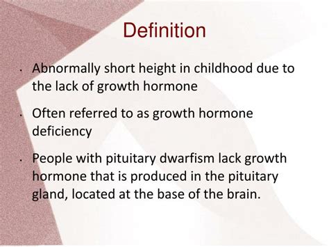 Ppt Pituitary Dwarfism By Emily Owen Powerpoint Presentation Id1011186