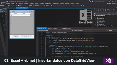 03 Excel Vb Net Insertar Datos Con DataGridView YouTube