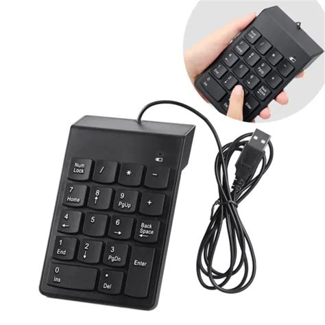 Usb Number Pad Numpad Numeric Keypad 18 Keys Keyboard For Laptop Deskto