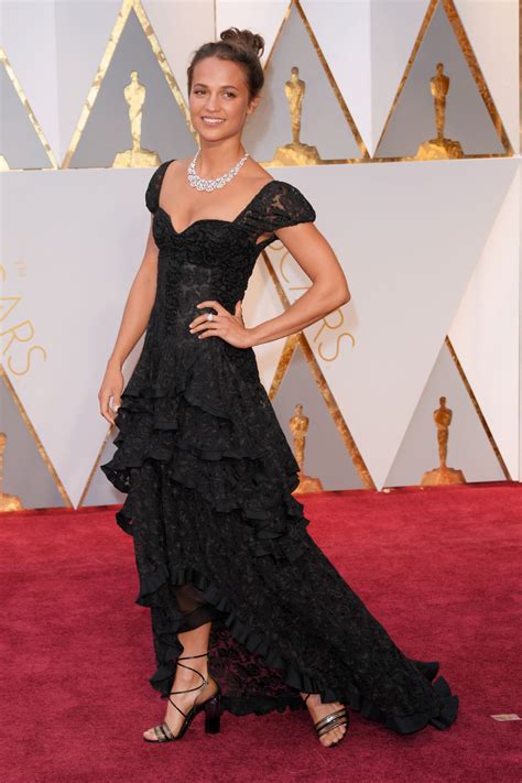 Alicia Vikander Oscars 2017 Red Carpet In Hollywood
