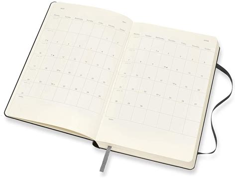 agenda 2021 moleskine 12 month daily notebook planner black hardcover large moleskine