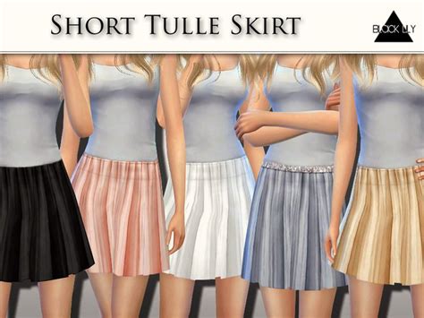 Yaateen Found In Tsr Category Sims 4 Female Everyday Tulle Skirts