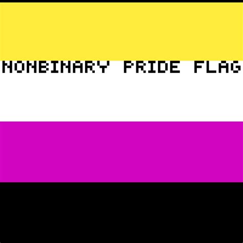 Pixilart Non Binary Pride Flag By Asouki