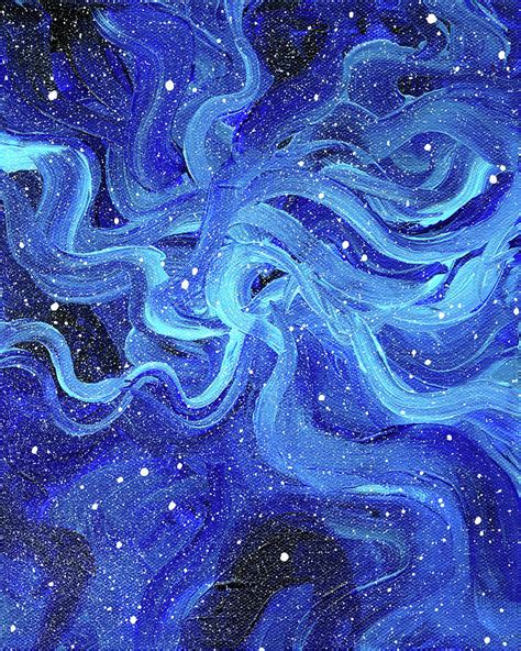 Acrylic Galaxy Painting Painting By Olga Shvartsur Pixels
