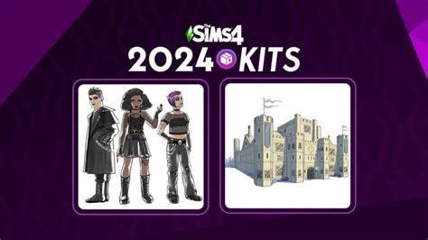 Sims 4 Medieval Castle And Goth Fashion 2024 Kit Releases