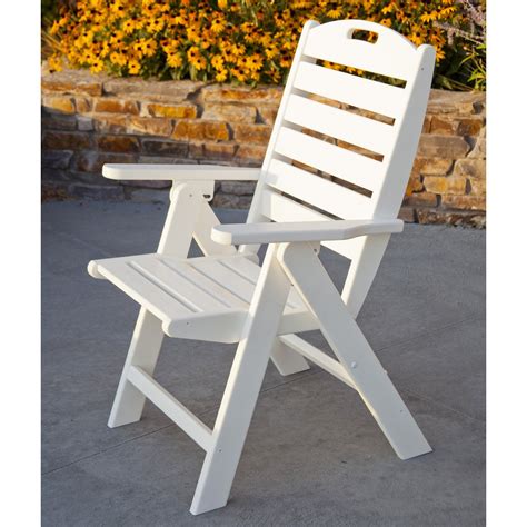 Polywood® Nautical Recycled Plastic Highback Patio Chair