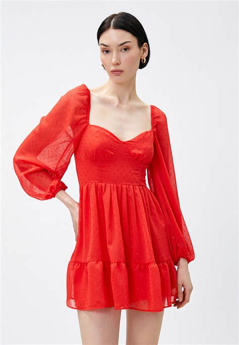 Платье Koton цвет красный Rtlacp411201 — купить в интернет магазине