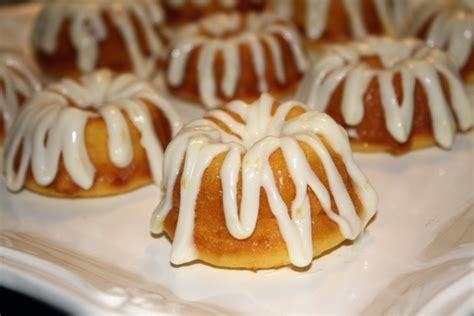 The bundt cake is easy to make; Lemony Mini Bundt Cakes - addicted to recipes