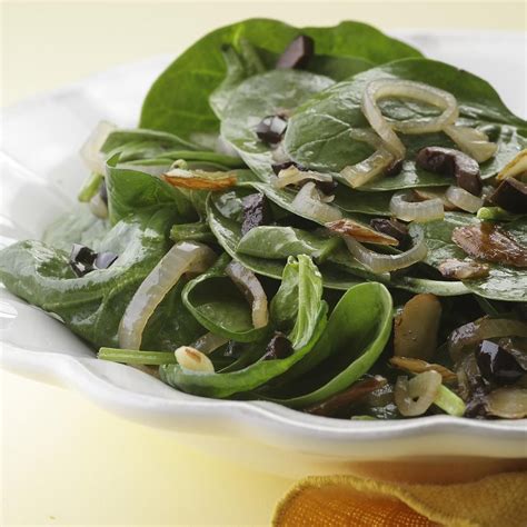 Fresh, healthy, tasty and satisfying. Wilted Spinach Salad with Sherry Vinaigrette Recipe ...