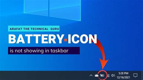How To Fix Battery Icon Not Showing In Taskbar Windows 11 10 8 7