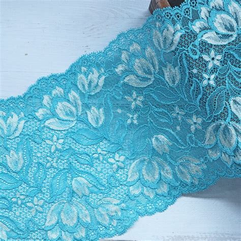 3 Yards Elastic Lace Fabric Stretch Lace Trim Lingerie Sewing Etsy