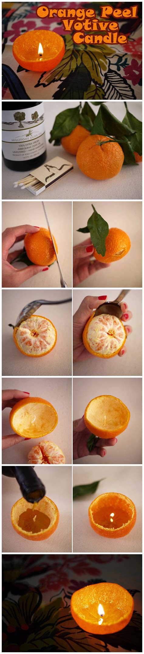 Simple Diy Orange Peel Candle Easy Step By Step Tutorials On How