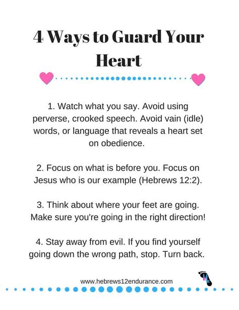 Get Your Copy Of The Free 4 Ways To Guard Your Heart And Access To The
