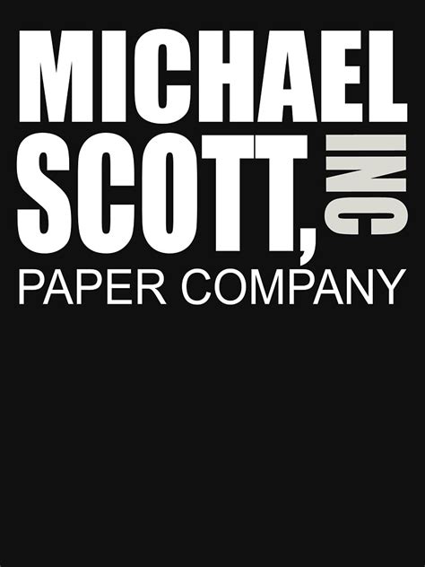 Michael Scott Paper Company The Office T Shirt By Movie Shirts