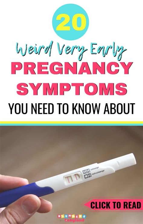 Early pregnancy signs + symptoms | mama 101. 20 Weird Very Early Pregnancy Symptoms You Need to Know ...